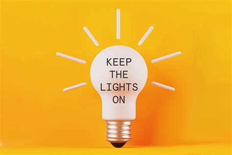 keeping the lights on meaning.